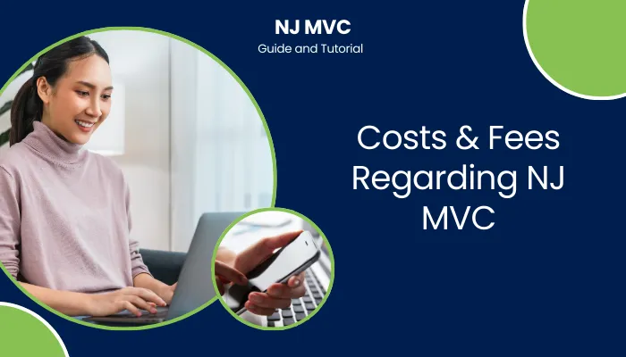 Costs & Fees Regarding NJ MVC