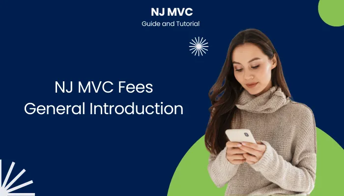 NJ MVC Fees: General Introduction